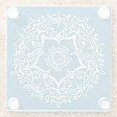 Tidepool Mandala Glasuntersetzer (Rückseite)