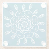 Tidepool Mandala Glasuntersetzer (Rückseite)