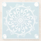 Tidepool Mandala Glasuntersetzer (Rückseite)