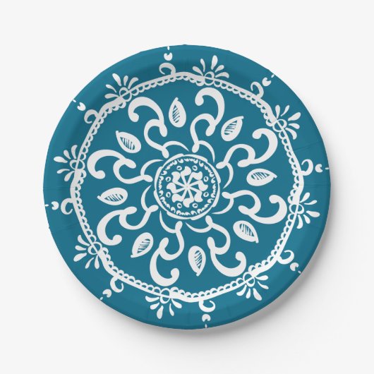 Tidepool Mandala Pappteller (Vorderseite)