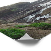 Tidepools Ocean Cliffs Poster (Ecke)