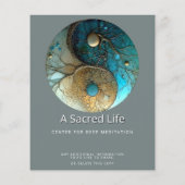 Tides of Balance | Yin Yang Design Flyer (Hinten)
