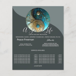 Tides of Balance   Yin Yang Design Flyer