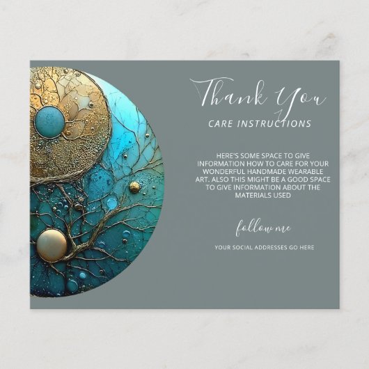 Tides of Balance | Yin Yang Design Flyer (Vorne)