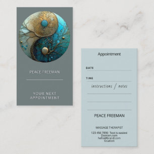 Tides of Balance   Yin Yang Design Visitenkarte