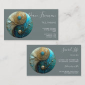 Tides of Balance | Yin Yang Design Visitenkarte (Vorne/Hinten)