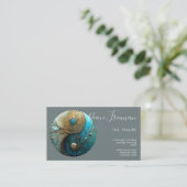 Tides of Balance | Yin Yang Design Visitenkarte (Stehend Vorderseite)