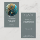 Tides of Balance | Yin Yang Design Visitenkarte (Vorne/Hinten)