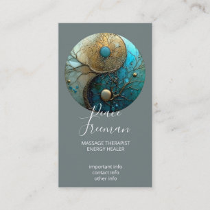 Tides of Balance   Yin Yang Design Visitenkarte