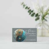 Tides of Balance | Yin Yang Design Visitenkarte (Stehend Vorderseite)