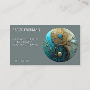Tides of Balance   Yin Yang Design Visitenkarte