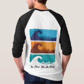 Tides of Life: Go With The Flow, Ride The Waves T-Shirt (Rückseite)