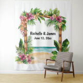 Tides of Love Arch Wedding Backdrop Wandteppich (Beispiel)