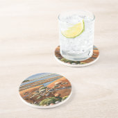 Tides Out Meeresstrand Getränkeuntersetzer (Seite)