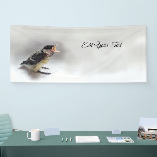 Tidi my Bird the Parus Major Banner (Messe)