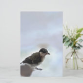Tidi my Bird the Parus Major Briefpapier (Stehend Vorderseite)