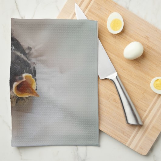 Tidi my Bird the Parus Major Geschirrtuch (Viertel Falte)