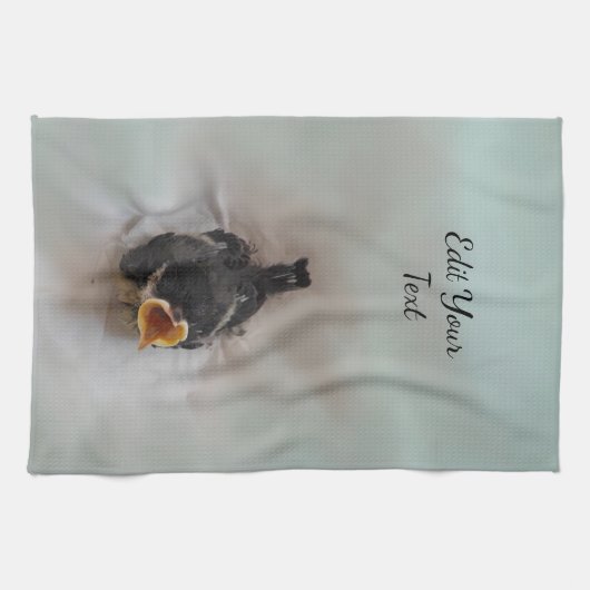 Tidi my Bird the Parus Major Geschirrtuch (Horizontal)