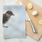 Tidi my Bird the Parus Major Geschirrtuch (Viertel Falte)