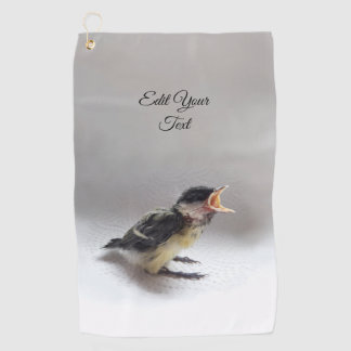 Tidi my Bird the Parus Major Golfhandtuch