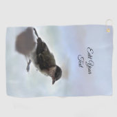Tidi my Bird the Parus Major Golfhandtuch (Horizontal)