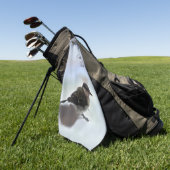 Tidi my Bird the Parus Major Golfhandtuch (Gras)
