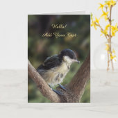 Tidi my Bird the Parus Major Karte (Gelbe Blume)