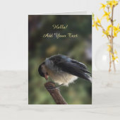 Tidi my Bird the Parus Major Karte (Gelbe Blume)