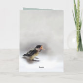 Tidi my Bird the Parus Major Karte (Rückseite)