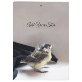 Tidi my Bird the Parus Major Klemmbrett (Rückseite)