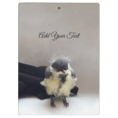Tidi my Bird the Parus Major Klemmbrett (Rückseite)