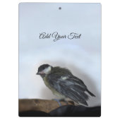 Tidi my Bird the Parus Major Klemmbrett (Rückseite)