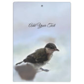 Tidi my Bird the Parus Major Klemmbrett (Rückseite)