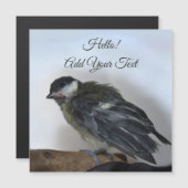 Tidi my Bird the Parus major Magnetic Card Magnetkarte (Vorne/Hinten)