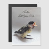 Tidi my Bird the Parus major Magnetic Card Magnetkarte (Vorne/Hinten)