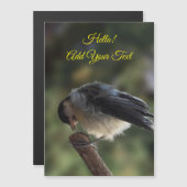 Tidi my Bird the Parus major Magnetic Card Magnetkarte (Vorne/Hinten)