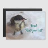 Tidi my Bird the Parus major Magnetic Card Magnetkarte (Vorne/Hinten)