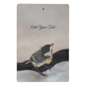 Tidi my Bird the Parus Major Mini Klemmbrett (Rückseite)