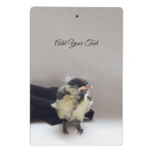 Tidi my Bird the Parus Major Mini Klemmbrett (Rückseite)