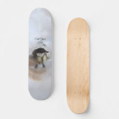 Tidi my Bird the Parus Major Skateboard (Vorderseite)