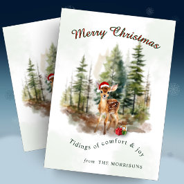 Tidings of Joy Christmas Greeting Card Einladung