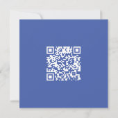 Tidy Blue Modern QR-Code Karte (Rückseite)