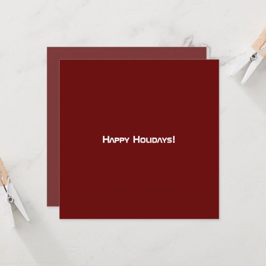 Tidy Bordeaux Modern QR Code Karte (Vorderseite/Rückseite Beispiel)