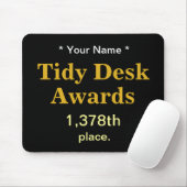 Tidy Desk Awards Add Name Cruel Coworker Joke Gift Mousepad (Mit Mouse)