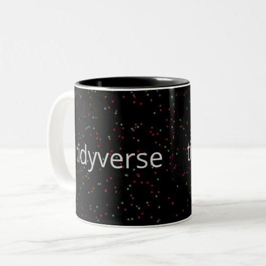 Tidyverse R Benutzer Zweifarbige Tasse (Vorderseite Links)