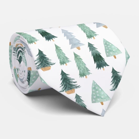 Tie - Christmas Pattern Krawatte (Gerollt)