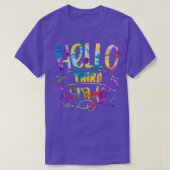Tie Die Hello 3rd Grade Back To School Teacher Kid T-Shirt (Design vorne)