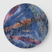 Tie Die Wall Clock Große Wanduhr (Vorderseite)