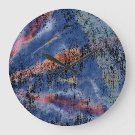 Tie Die Wall Clock Große Wanduhr