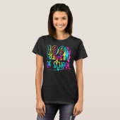 Tie Dye 100 Days Brighter Student Happy 100th Day  T-Shirt (Vorne ganz)